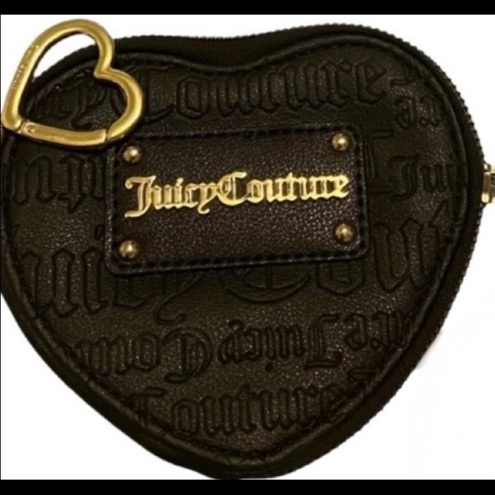 Juicy Couture Black Heart Coin Purse View 5